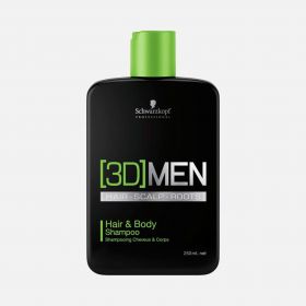 Schwarzkopf 3D Men Hair & Body shampoo 250 ml